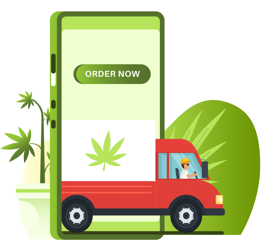 on demand marijuana delivery app